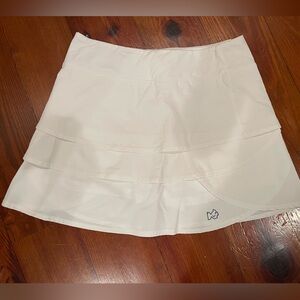 Women's white tennis skirt
